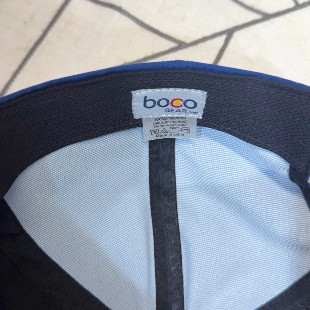 BOCO Gear Running Hat OSFM Blue Colorado Brewery Running Series Buffalo Cap
